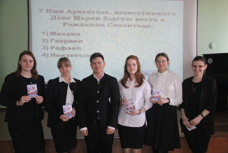 Праздник Благовещения в школе в честь преподобного Сергия Радонежского